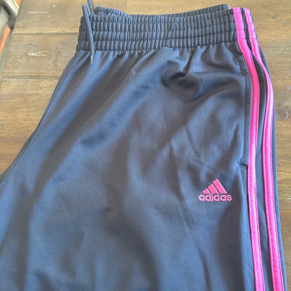 Sweatpants grey with pink stripes adidas XL women’s